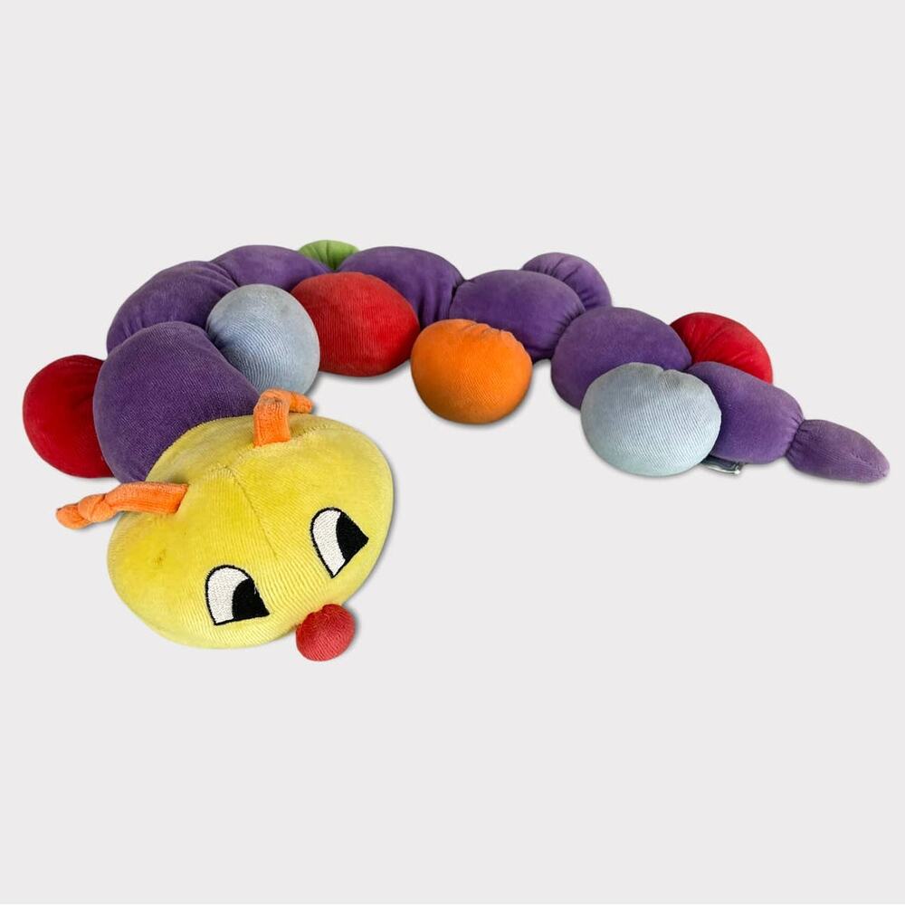 Little Me Plush Caterpillar Yellow Head Purple Body